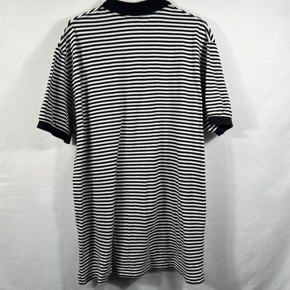 Mens Polo Ralph Lauren Black and White Striped Shirt 0648 - Picture 8 of 12